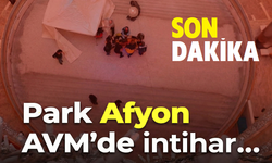 Afyon'da AVM'de dehsşet: Suyu içti, kendini boşluğa bıraktı