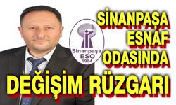 Sinanpaşa Esnaf Odasında değişim rüzgarı!..