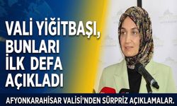 Vali Yiğitbaşı, bunları ilk defa açıkladı