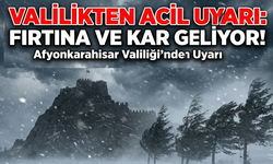 Afyon haber son dakika: Fırtına, sağanak, kar...