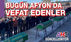 23 Ocak Cuma Afyon'da vefat edenler