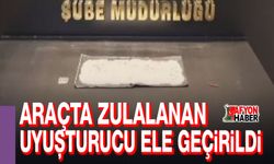 Araçta zulalanan uyuşturucu ele geçirildi