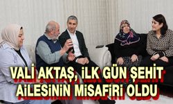 Ayağının tozuyla şehit ailesine misafir oldu