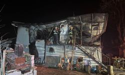 Prefabrik evde yangın: Yaşlı çift hayatını kaybetti