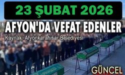 23 Şubat Afyon'da vefat edenler