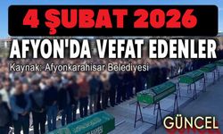 4 Şubat 2025 Afyon vefat ilanları