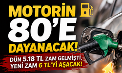 Eyvah... Motorin 80'e dayanacak!..