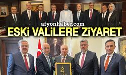 Afyon'un iki eski valisine ziyaret