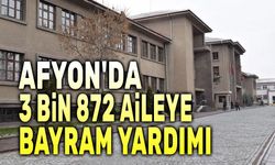 Afyon'da 3 bin 872 aileye bayram yardımı