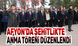 Afyon'da şehitlikta anma töreni düzenlendi