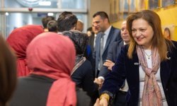 Başkan Burcu Köksal personeliyle bayramlaştı