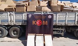 Bir tır makaron ele geçirildi