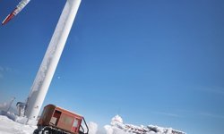 Rüzgâr türbinlerine ulaşmak için tünel açtılar