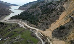 Heyelan sonrası görüntü görenleri ürküttü