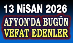 13 Nisan Afyon'da vefat edenler
