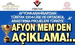 Afyon Milli Eğitim'den açıklama!..