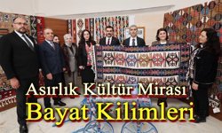 Asırlık kültür mirası Afyon Bayat Kilimi
