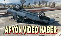 Afyon Bolvadin'deki kazanın video görüntüleri