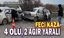 Feci kaza: 4 ölü, 2 ağır yaralı