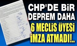 Belediye Meclisinin 6 CHP'li üyesi imza atmadı