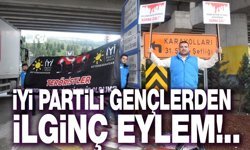 İYİ Partili gençlerden kornalı eylem!..