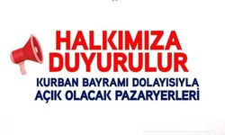 Afyon'da bayram tatilinde açık olacak semt pazarları