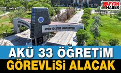 AKÜ 33 Öğretim Görevlisi Alacak