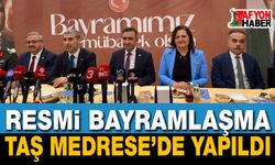 Resmi Bayramlaşma Töreni Taş Medrese’de Yapıldı