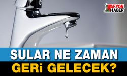Afyonkarahisar'da büyük su kesintisi!