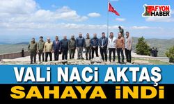 Vali Naci Aktaş Sahaya İndi