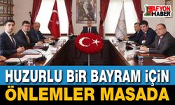 Afyon’da Kurban Bayramı Önlemleri