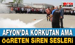 Afyon’da korkutan ama öğreten siren sesleri