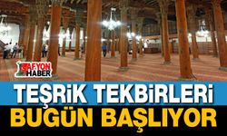 Teşrik Tekbirleri bugün başlıyor!..