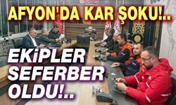 Afyon'da ekipler seferber oldu!..