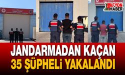 Jandarmadan Kaçan 35 Şüpheli Yakalandı