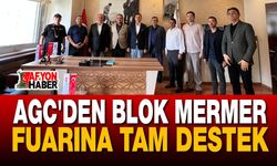 AGC'den Blok Mermer Fuarına Tam Destek