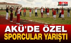 AKÜ'de Özel Sporcular Yarıştı