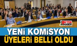Afyon Belediye Meclisinde komisyon üyeleri yeniden seçildi