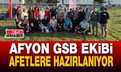 Afyon Gsb Ekibi Afetlere Hazırlanıyor