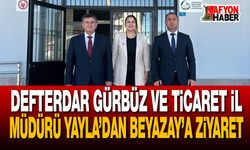 Afyon’da Protokolden Beyazay Derneği’ne ziyaret