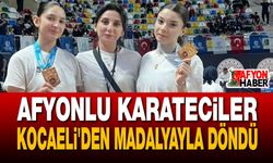 Afyonlu Karateciler Kocaeli'den Madalyayla Döndü