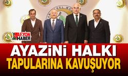 Ayazini halkı, tapularına kavuşuyor