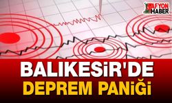 Balıkesir'de Deprem Paniği
