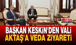 Başkan Keskin'den Vali Aktaş'a Veda Ziyareti