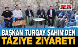 Başkan Şahin'den Taziye Ziyareti