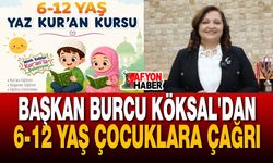 Başkan Burcu Köksal, çocukları Kur'an Kursu'na davet etti