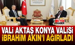 Vali Aktaş Konya Valisi İbrahim Akın'ı Ağırladı