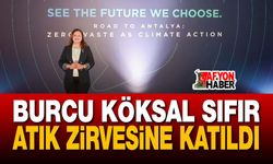 Burcu Köksal Sıfır Atık Zirvesine Katıldı