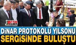 Dinar Protokolü Yıl Sonu Sergisinde Buluştu