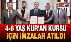 4-6 Yaş Münevver Yanar Kur’an Kursu İçin İmzalar Atıldı